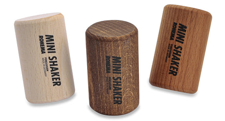 Rohema Mini Holz Shaker 3er-Set 61563 – alle drei naturfarbenen Shaker