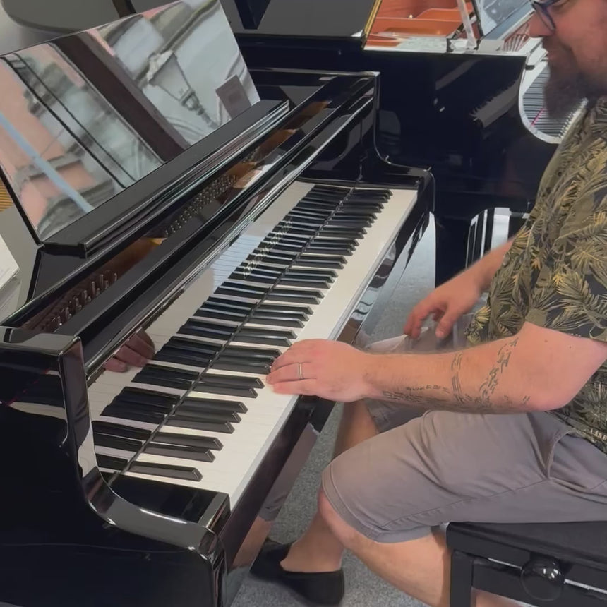 GROTRIAN - STEINWEG Flügel Mod. 189 Occasion schwarz poliert Bj. 1982 sehr guter Zustand (gebraucht)