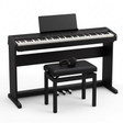 Roland FP-40 pack piano numérique noir avec stand, pédalier, banquette & casque – photo du set