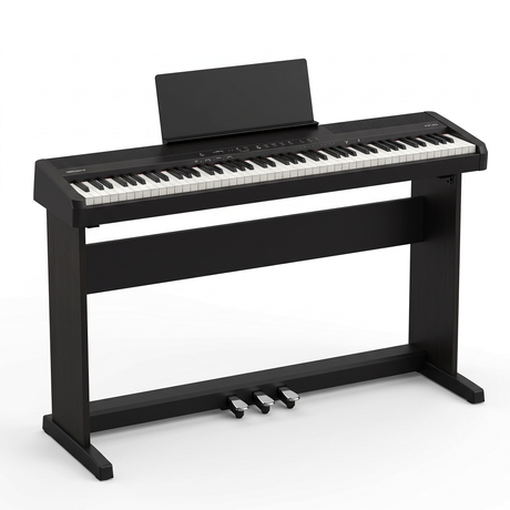 Roland FP-40 Digitalpiano-Bundle Schwarz mit Ständer KSF-40 & Pedaleinheit KPD-70 – Set-Bild