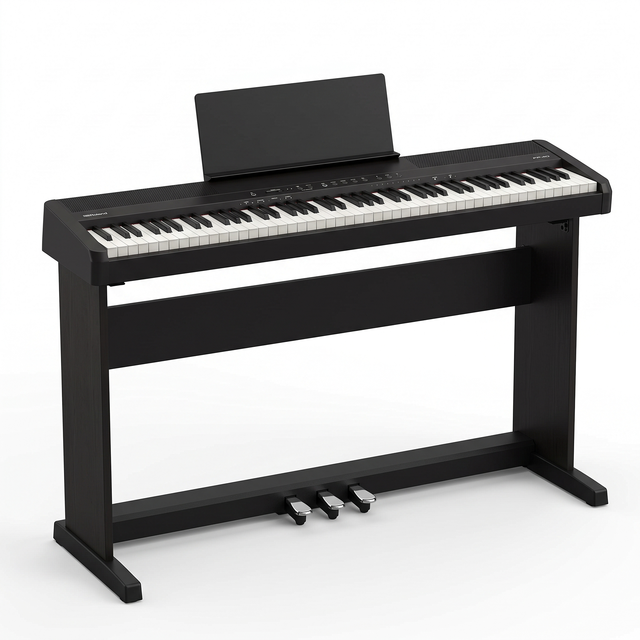 Roland FP-40 Digital Piano Bundle Black with KSF-40 Stand & KPD-70 Pedal Unit – set image