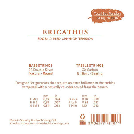 Knobloch Strings Erithacus line EDC34.0 MHT - Musik-Ebert Gmbh