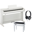 Yamaha YDP-165 Arius Weiß Matt Bundle mit Bank und Kopfhörer - Musik-Ebert Gmbh