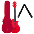 CASCHA Carbon Konzert Ukulele inkl. Tasche, Gurt - Musik-Ebert Gmbh