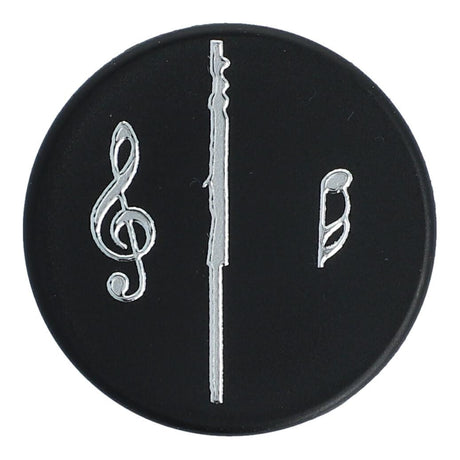 Magnete mit Instrumenten und Musik-Motiven, schwarz/silber - Musik-Ebert Gmbh